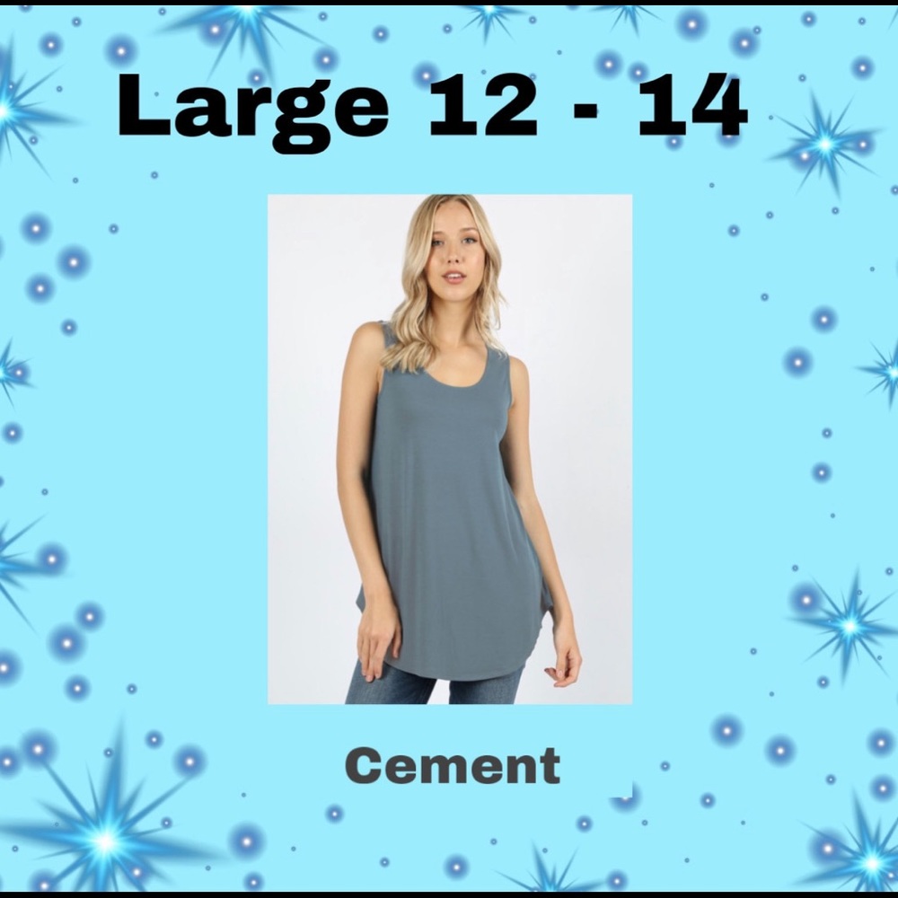 Round Neck Round Hem Sleeveless Top- Brand New